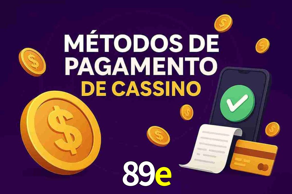 Métodos de Pagamento no 89e