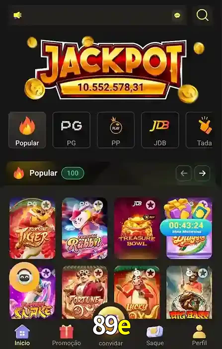 Promoções Especiais no 89e App